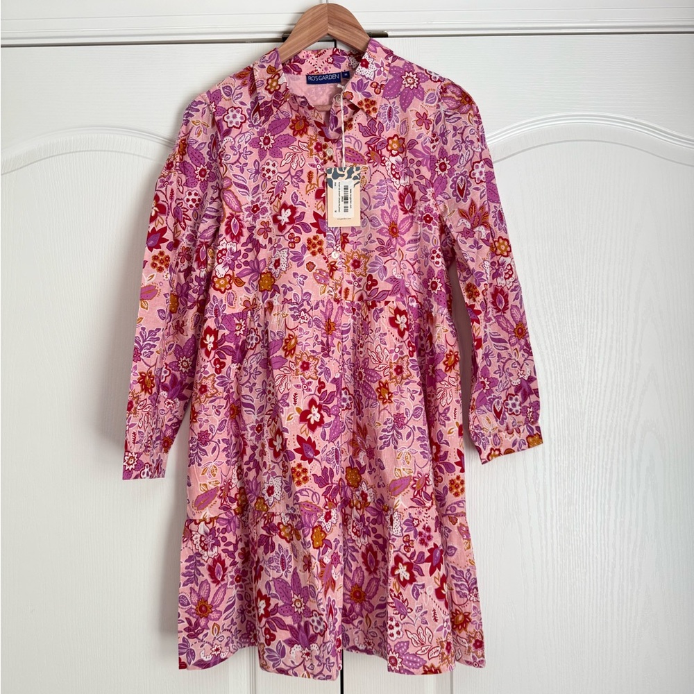 NWT Ro’s Garden Romy Shirtdress - Pink